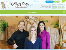 Tablet Screenshot of childsplaydentistry.com